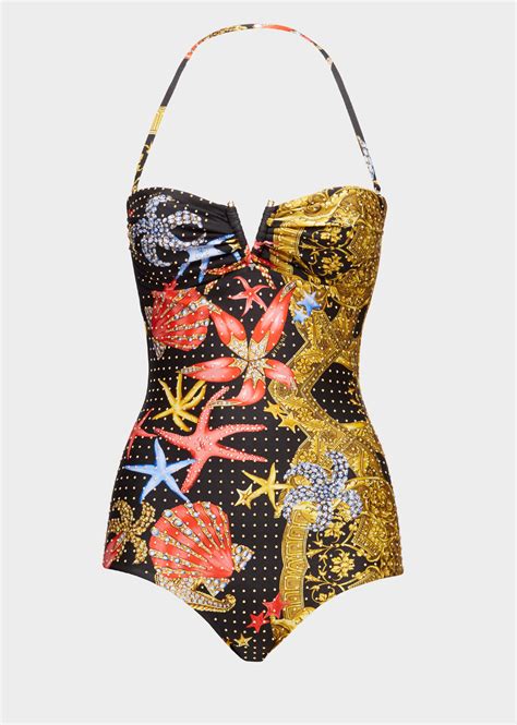 versace one piece swimsuit women.